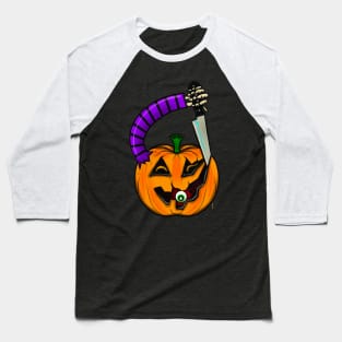 Halloween Pumpkin carving Baseball T-Shirt